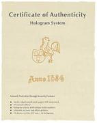  - - 9826023 Certificato di autenticità A4x25 - 10 640 397