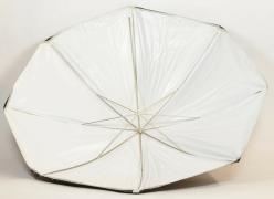  - - 9915130 Ombrello d. 110 cm. bianco - materiale plastico lavabile