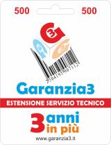 Estensione di Garanzia - Estensione di Garanzia 9900100 Estensione del servizio tecnico 3 Anni - Oggetti fino a 500 euro