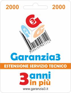 Estensione di Garanzia - Estensione di Garanzia 9900102 Estensione del servizio tecnico 3 Anni - Oggetti fino a 2000 euro